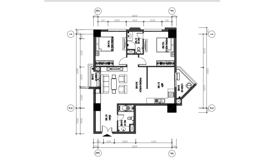 Bán Căn Hộ Tecco Garden – Tứ Hiệp, D.Tích 94m2, 3 Ngủ, Giá 3.4tỷ